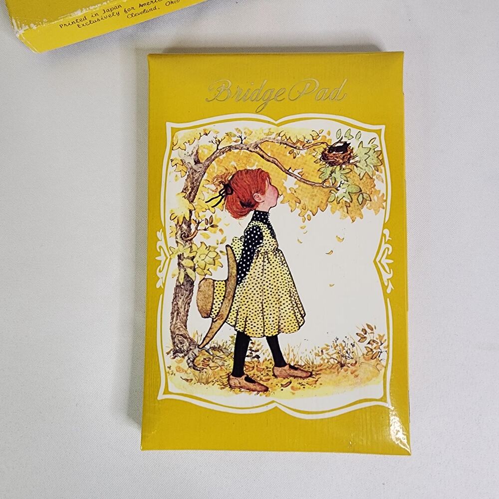 Vintage American Greetings Bridge Pad Holly Hobbie